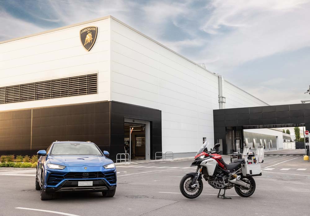 Lamborghini y Ducati colaboran en materia de seguridad vial.