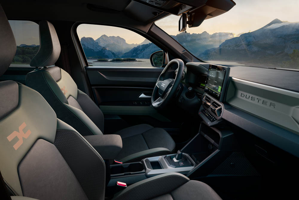 Foto interior del Dacia Duster 2024.