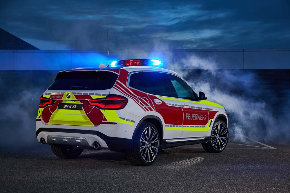 Vehículos BMW de emergencia.