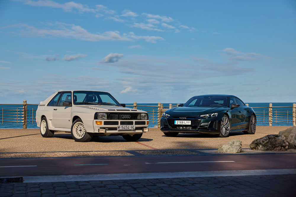 2023 Audi Sport Quattro y Audi RS e-tron GT. Imagen estática.
